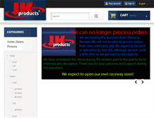 Tablet Screenshot of jkproducts.com